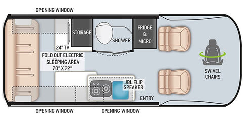 2023 Thor Sanctuary 19P 4x4 Sprinter Based Luxury Adventure Van overland rental
