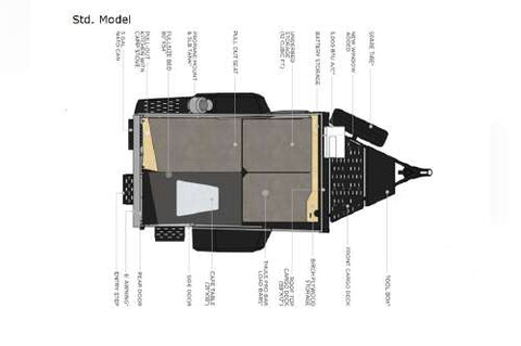 Tigermoth Overlander Camper w/ Rooftop Tent & Kitchen overland rental