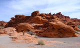 Explore stunning red rock formations! Perfect desert landscape for hiking adventures. An RV rental makes reaching these natural wonders easy.