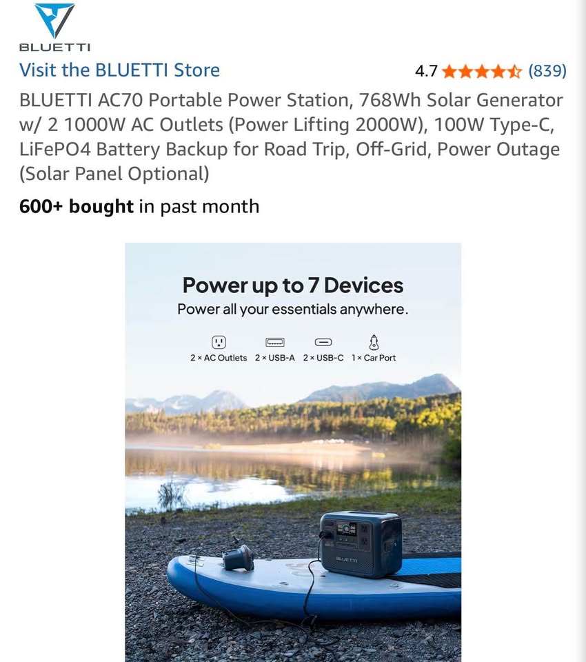 Bluetti Power Pack in Woodland, WA (photo 5) — photo 5