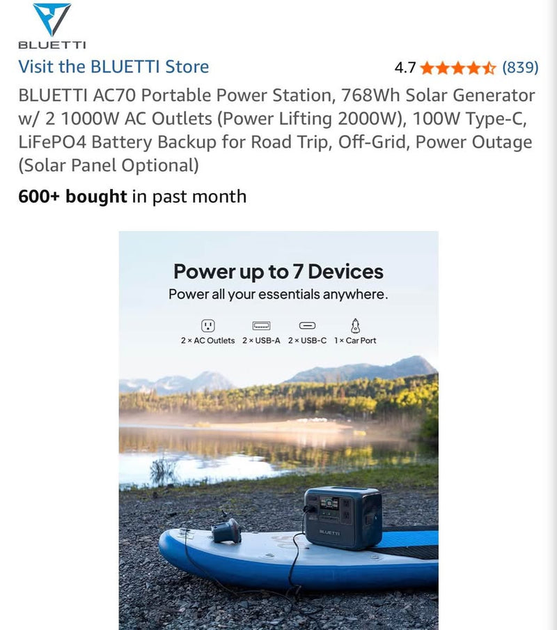 Bluetti Power Pack in Woodland, WA (photo 5) — photo 5