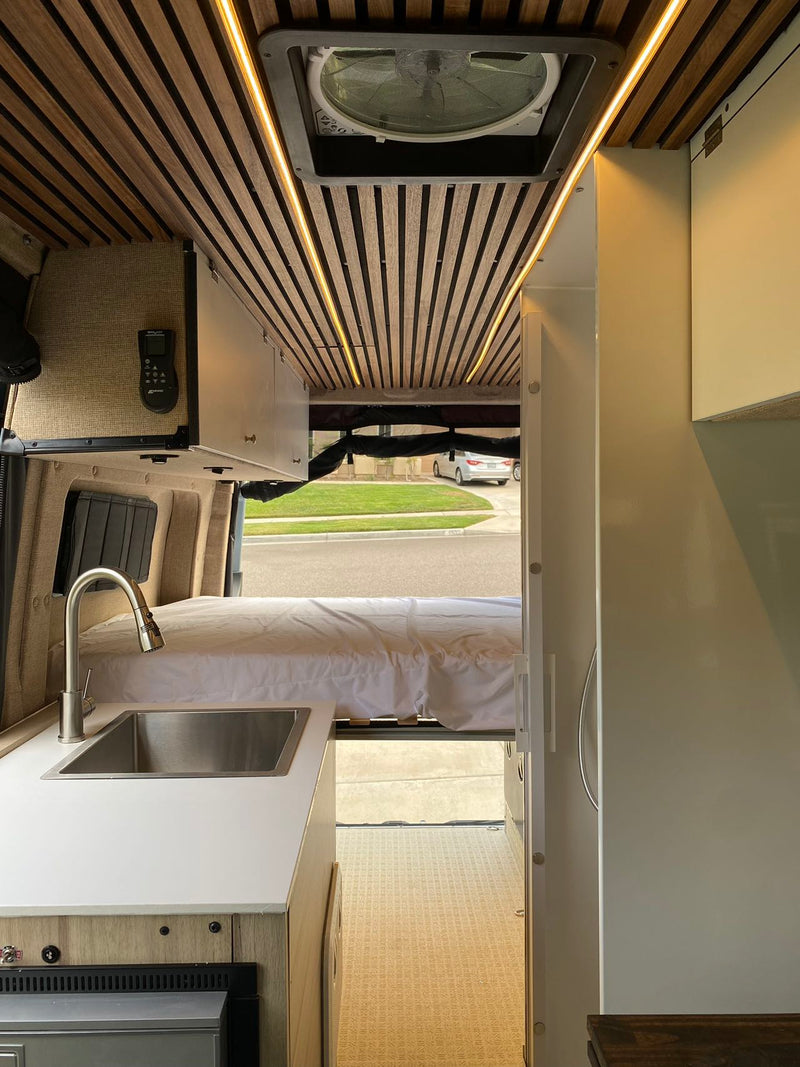  and fold-out outdoor table. Perfect for adventures!|Spacious camper van interior — photo 7