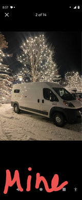 By Denver International Airport, a heated cabin on wheels