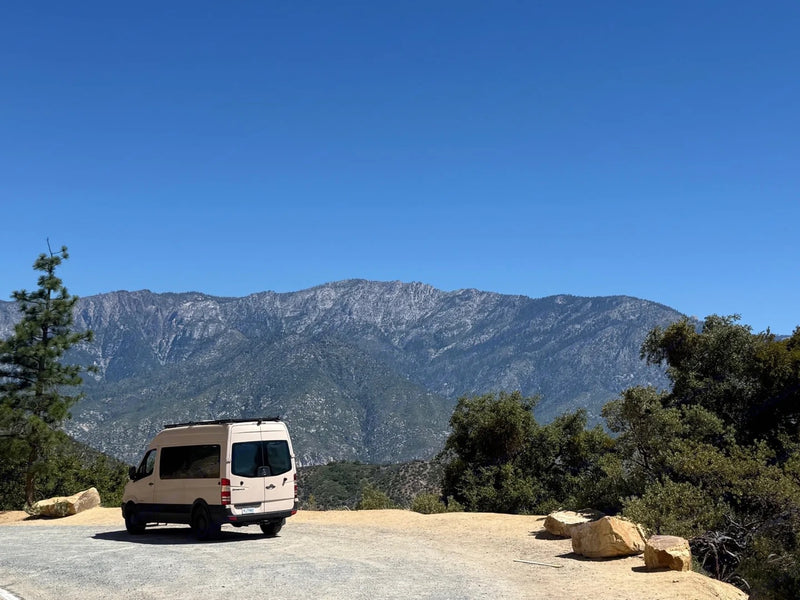  parked outdoors.|This rugged beige Mercedes-Benz Sprinter camper van — photo 3