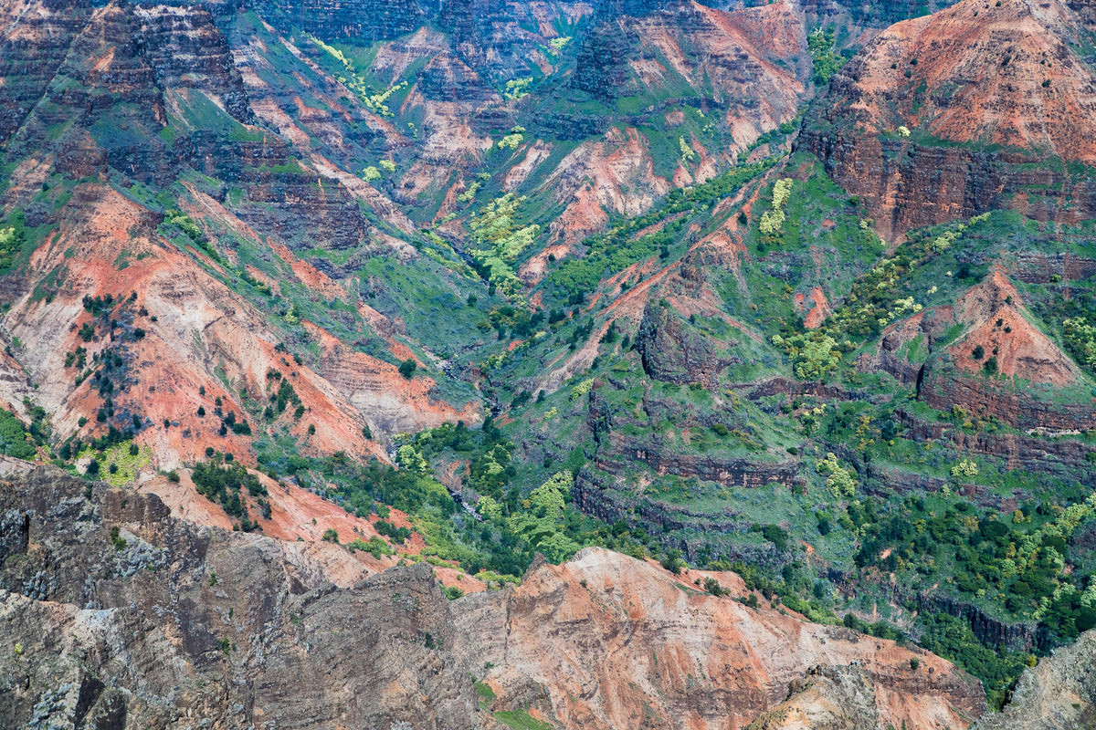 Waimea Canyon's vibrant, multi-hued rock and lush green valleys: stunning views. Explore Hawaii via RV rental for adventure. — photo 10