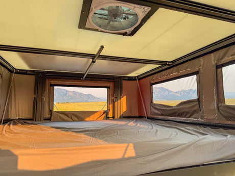  equipped with a rooftop tent