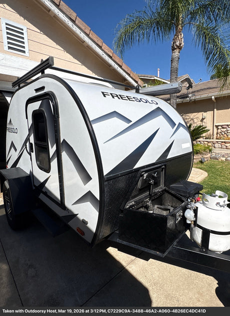 Rent this compact Freesolo teardrop trailer RV rental, perfect for your next adventure.