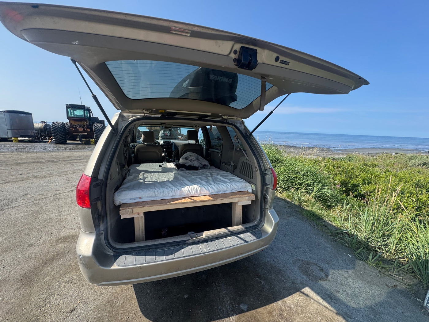  often chosen over an RV rental.|Minivan campered up like an RV rental — photo 8
