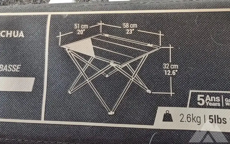 Quechua Small Camp Table — used camp furniture for sale (photo 7) — photo 7