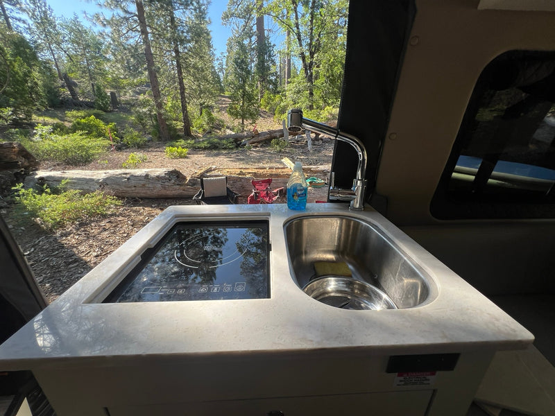  offering beautiful nature views for outdoor adventures.|Cozy rv rental interior showcasing a comfortable bed — photo 6