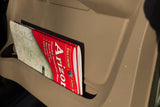 An Arizona DeLorme map atlas in an RV rental door pocket, perfect for detailed road trip navigation and exploring back roads.