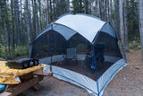 Forested campsite: screen house, picnic table w/ griddle. Perfect for an RV rental outdoor adventure.