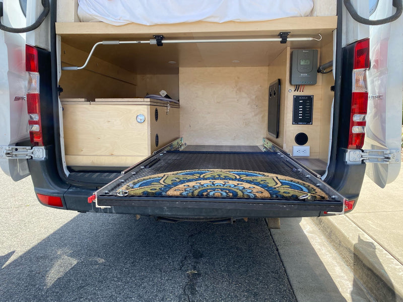  enjoying a desert sunset.|RV rental's modern kitchen: red retro fridge — photo 12