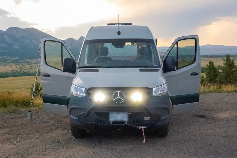 Mercedes Sprinter RV rental parked at sunset — photo 1