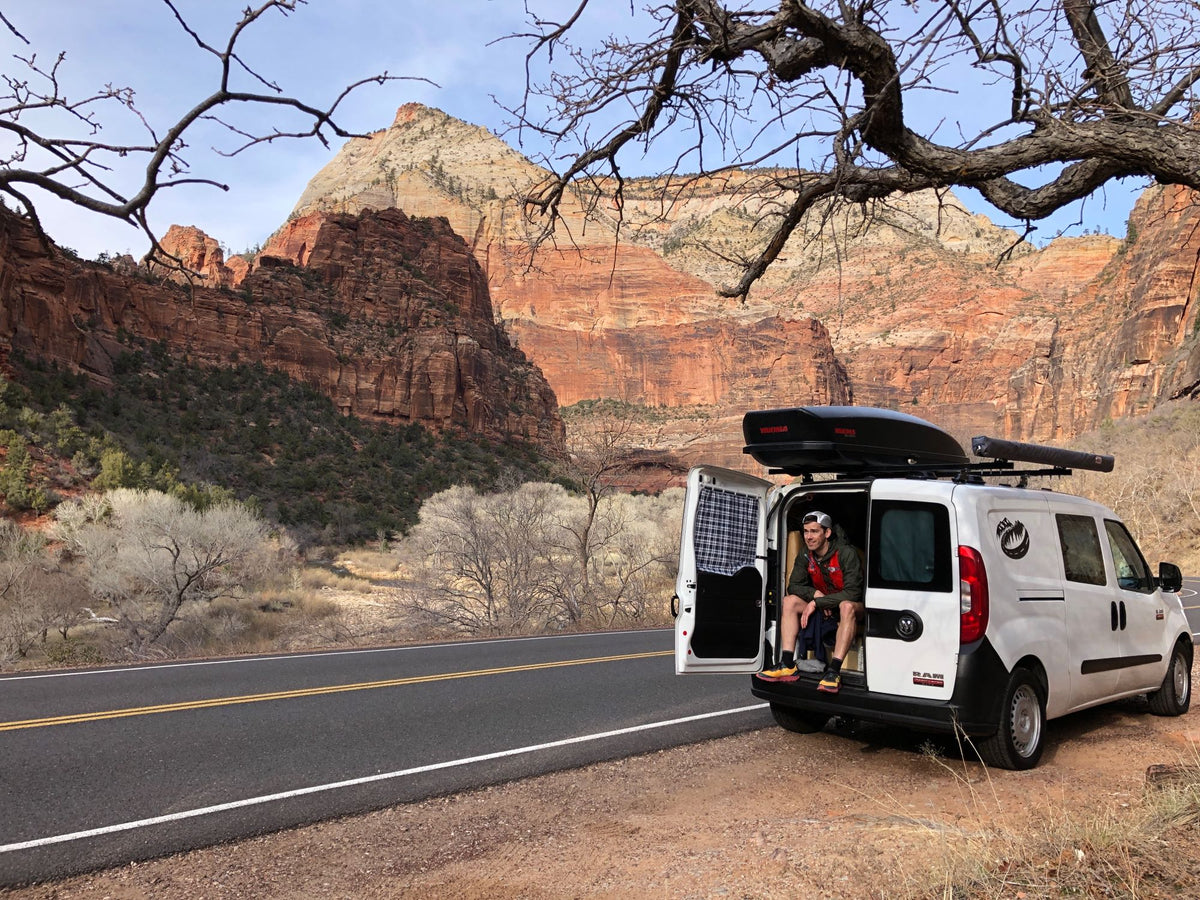 Man in a camper van