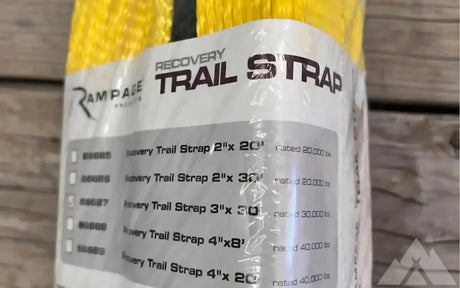 Rampage 3”x 30’ 30k lb recovery strap — new gear for sale