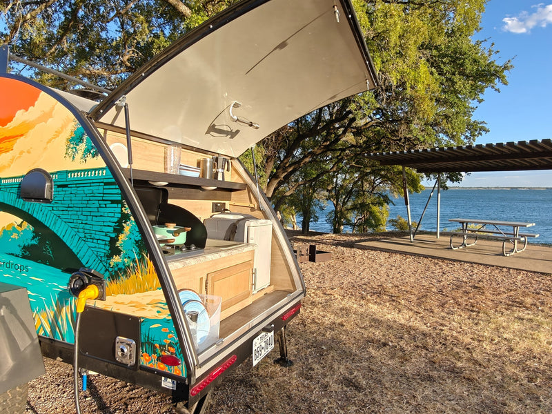  perfect for an outdoor adventure trip.|A 'Texas Teardrops' rv rental trailer — photo 9