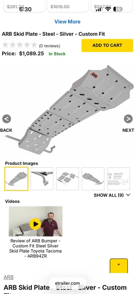 Tacoma arb full skid plate 2005-2023 in Lakewood, CO (photo 2)