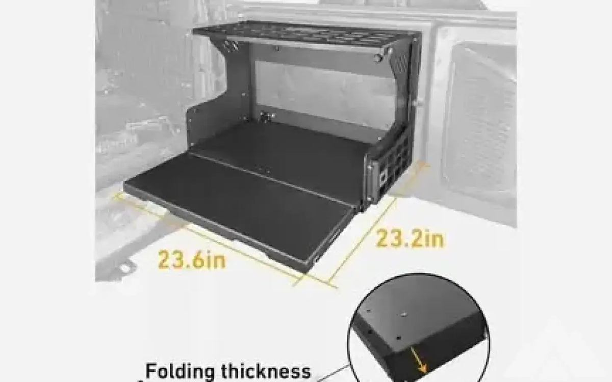 Rear door tailgate table & molle panel — new molle panels for sale (photo 4) — photo 4