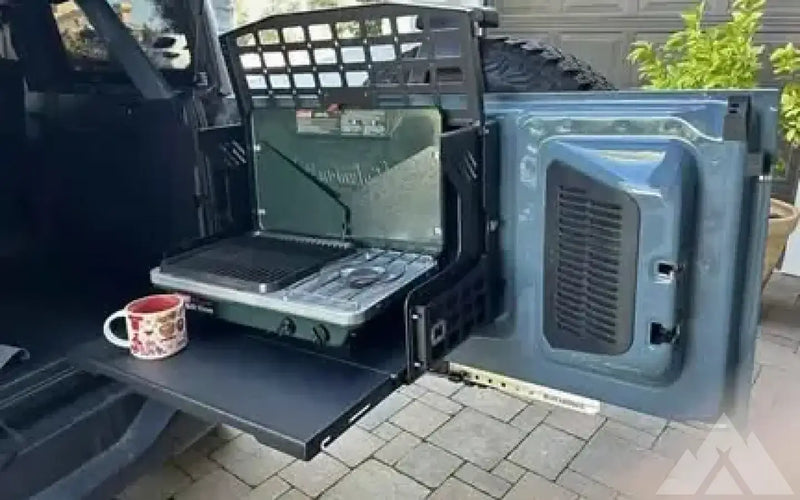 Rear door tailgate table & molle panel — new molle panels for sale — photo 1