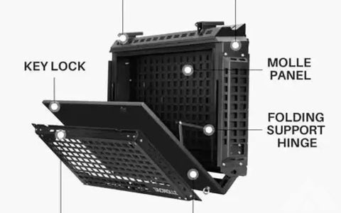 Rear Side Window Storage Box MOLLE Panel