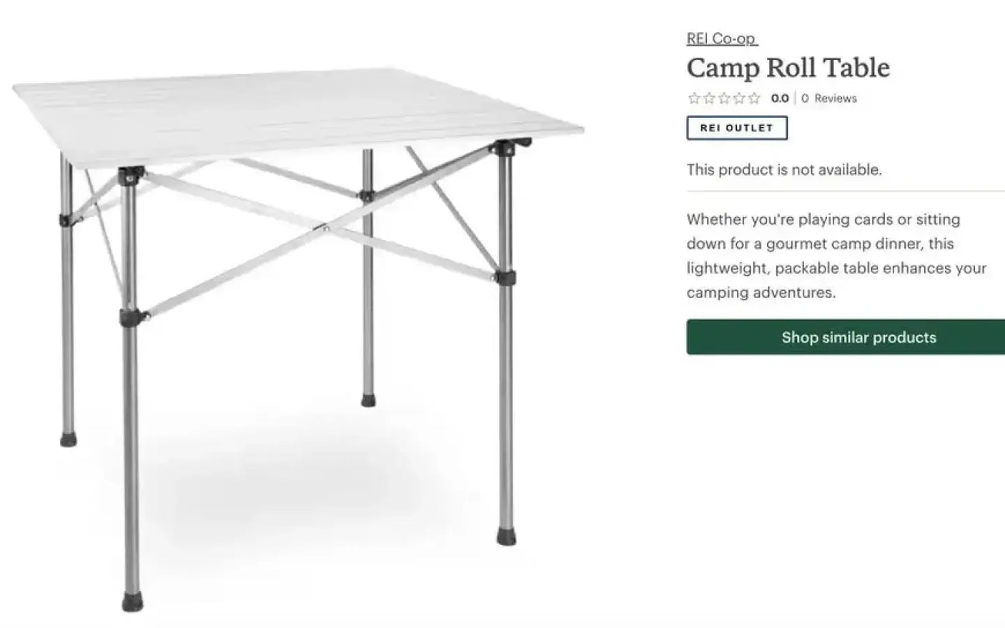 REI Camp Roll Table — new camp furniture for sale (photo 2)