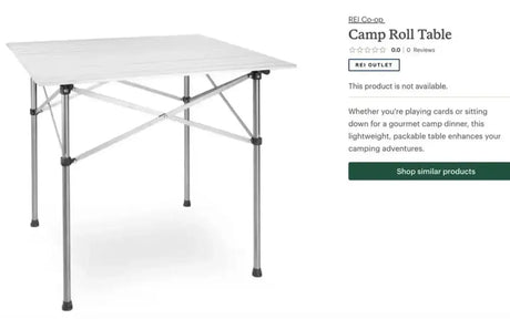 REI Camp Roll Table — new camp furniture for sale (photo 2)