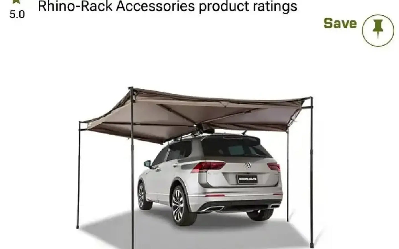 Rhino-Rack Batwing compact awning & room — used camp awnings for sale — photo 1