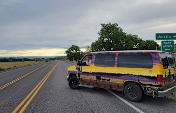  rocky walls.|A custom-painted van — photo 5