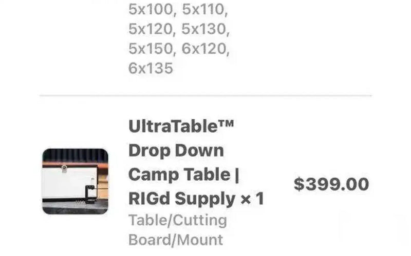 Rigd UltraSwing & Ultra Table-Brand — new tire carriers & swing outs for sale (photo 3) — photo 3