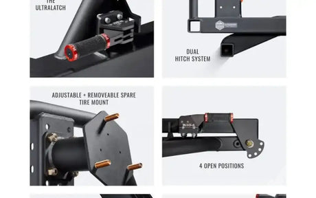 RIGd ULTRASWING Hitch Spare Tire Mount — used tire carriers & swing outs for sale