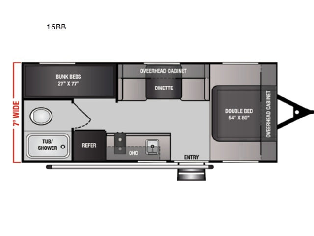  double bed (54x80)