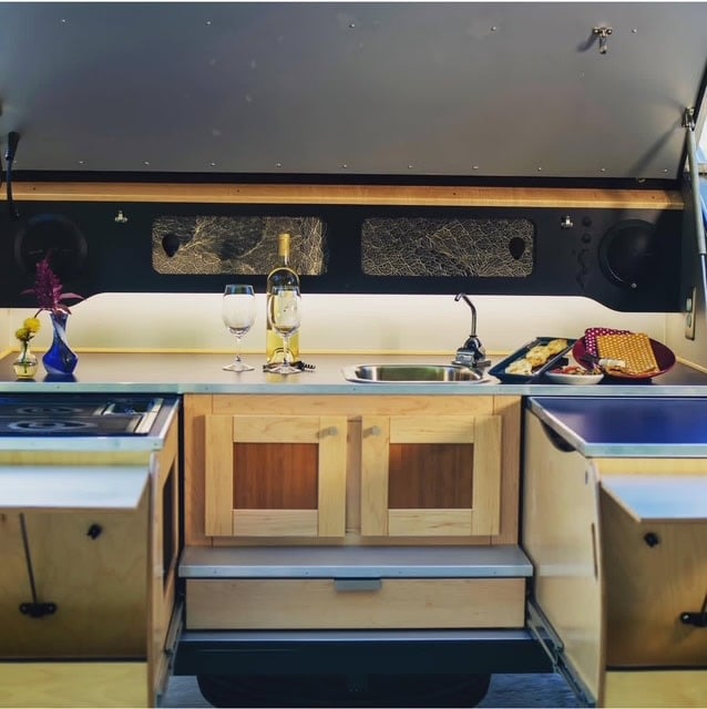  ideal for rv rental.|RV rental kitchen: a sleek outdoor setup with a stove — photo 5