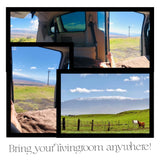 Bring your living room anywhere with an RV rental! Enjoy diverse scenic views: mountains, ocean, and horses from your cozy vehicle.
