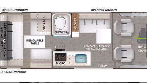 2023 Thor Twist | Sleeps 5 | Solar | Off-Grid Adventure Van overland rental