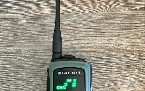 Rocky Talkie 5 watt GMRS Radio with extras