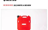 Roof rack Rotopax gas can — used water & fuel storage for sale (photo 5)