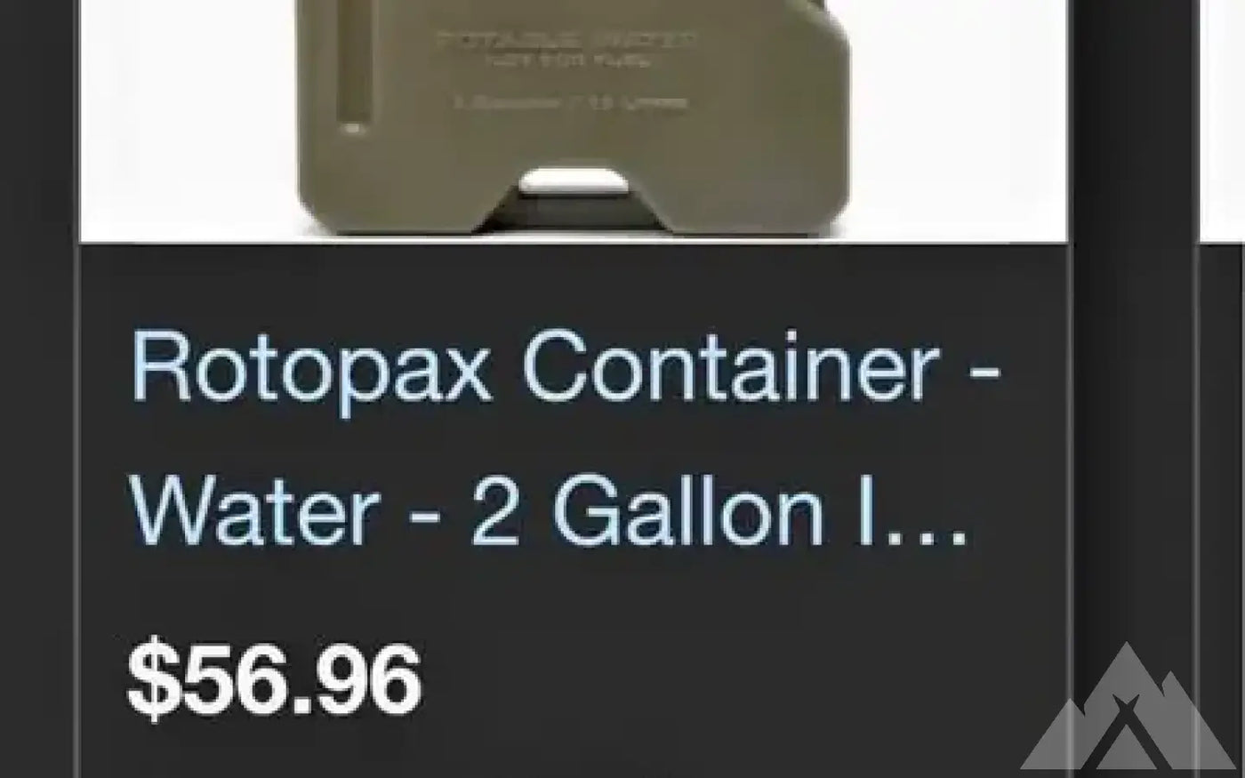RotoPax 2 gallon water can — new water & fuel storage for sale (photo 2) — photo 2
