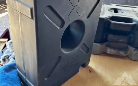 Rotopax water containers.