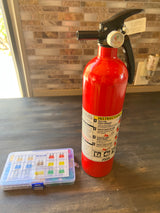 Fire extinguisher and automotive fuses – essential safety and maintenance for your RV rental.