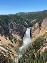 Explore Yellowstone's magnificent waterfall and Grand Canyon. Perfect scenic views for your next RV rental adventure!