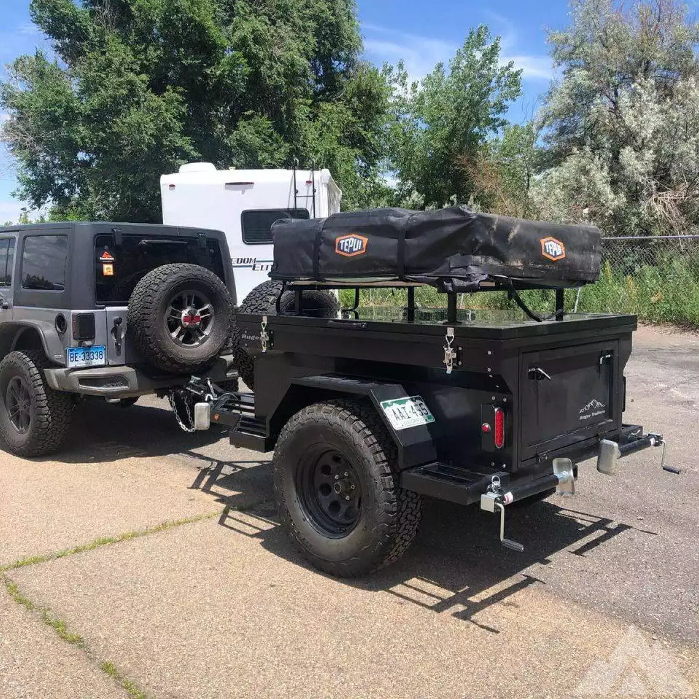 Ruger Off-Road Trailer and Rooftop Tepui Tent — used overland trailer for sale in Boulder, CO — photo 1