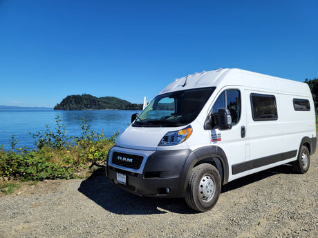 "Ramrod" 2022 Promaster, 3-4 days off grid! Hot shower! Luxury Amenities