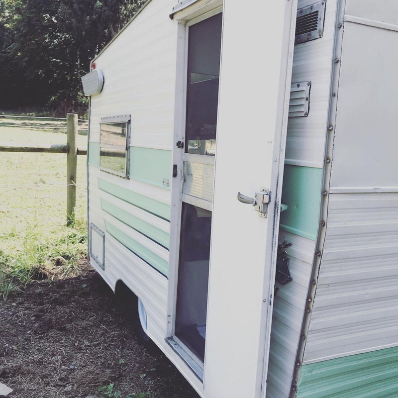  and bright windows inside a camper.|A charming vintage Shasta Compact travel trailer — photo 4