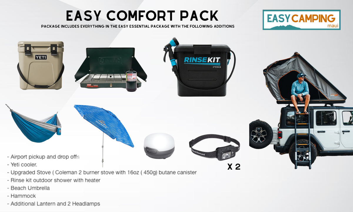 Upgrade your RV rental experience with the Easy Comfort camping package, featuring a Jeep with rooftop tent and premium gear. — photo 6