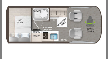 Newer Sprinter Van; TV; Indoor Shower; Luxury