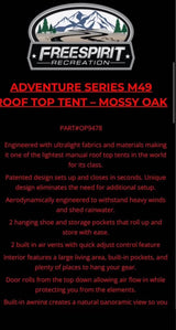 Freespirit Recreation Adventure Series M49 Mossy Oak Rooftop Tent in Lemon Grove, CA (photo 3)
