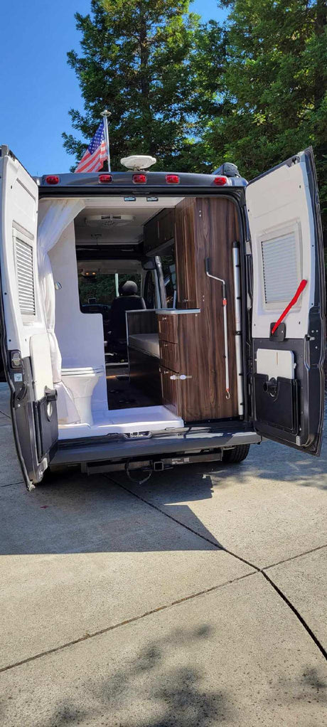 Explore this RV rental's clever interior.