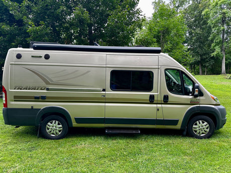 Winnebago Travato camper van on grass