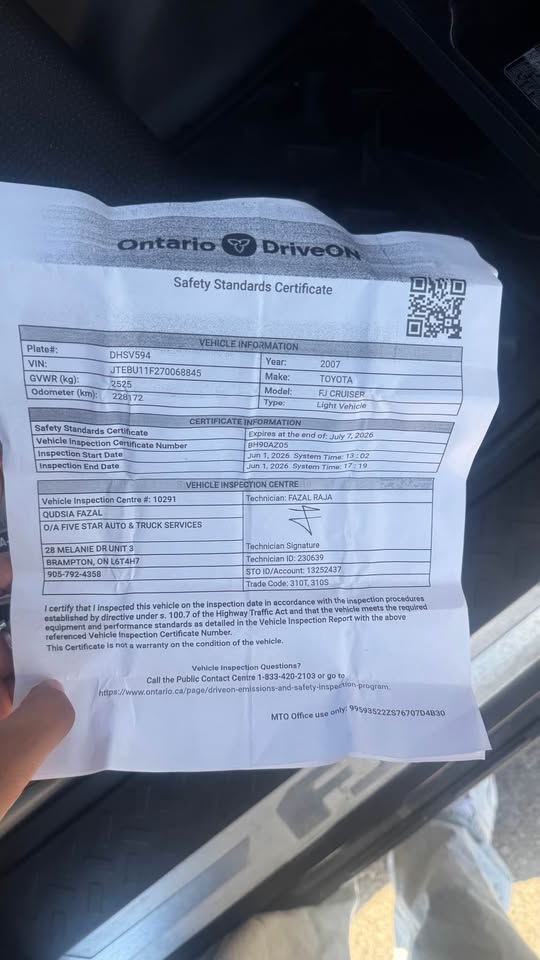 2007 Toyota FJ Cruiser in Waterloo, ON (photo 8)
